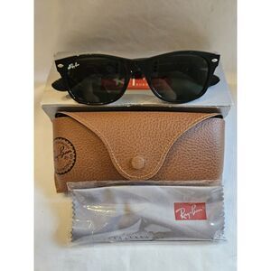 Ray Ban NEW WAYFARER RB2132 Sunglasses Matte Black Made In Italy W Case And Box